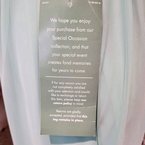 Formal Rhinestone Strapless Sparkle Blue Flowy Gown Long Maxi Dress BRAND NEW! - Picture 11 of 16